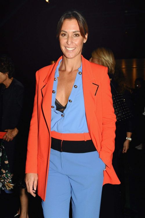 Flavia Pennetta Stills at Elisabetta Franchi Fashion Show in Milan