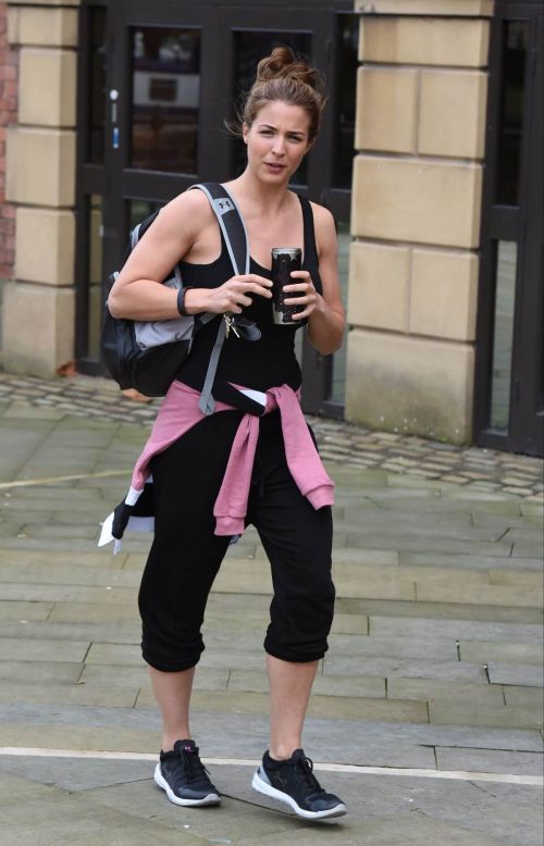 Gemma Atkinson Stills Leaves Key 103 Radio Studios in Manchester 4