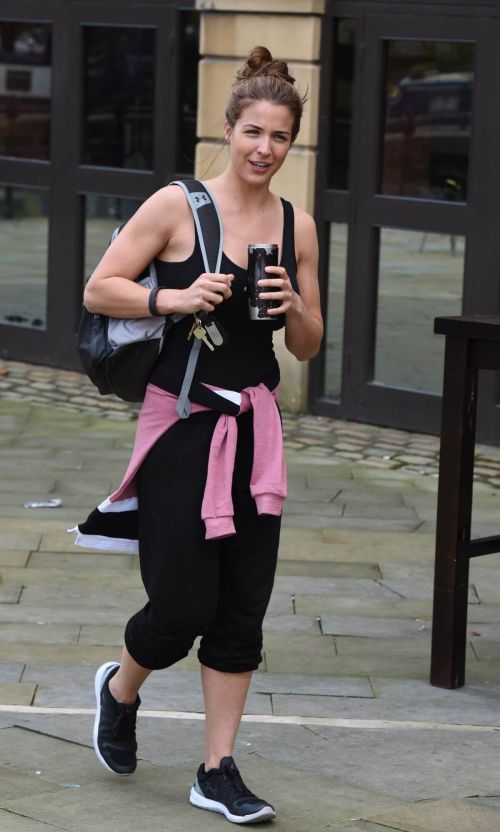 Gemma Atkinson Stills Leaves Key 103 Radio Studios in Manchester 11