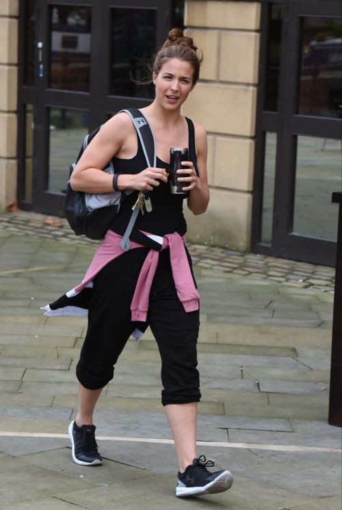 Gemma Atkinson Stills Leaves Key 103 Radio Studios in Manchester 13