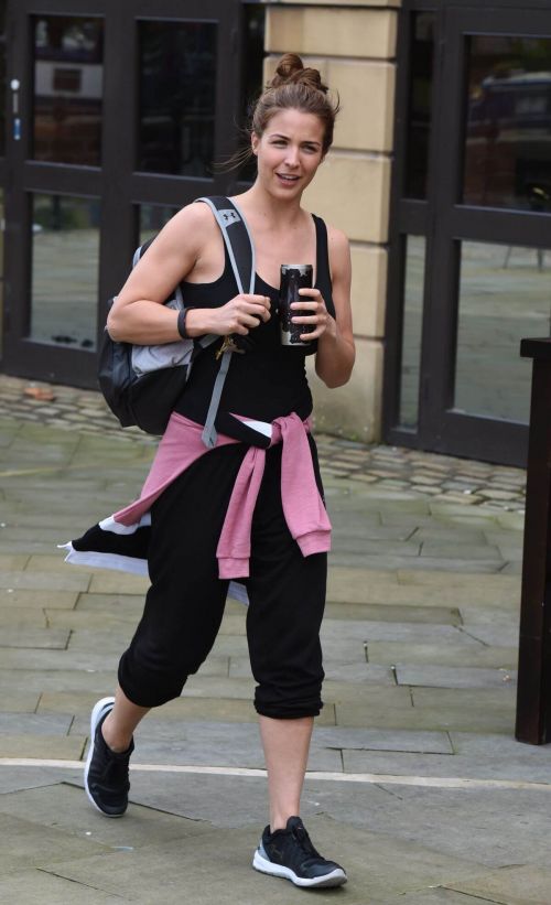 Gemma Atkinson Stills Leaves Key 103 Radio Studios in Manchester 15