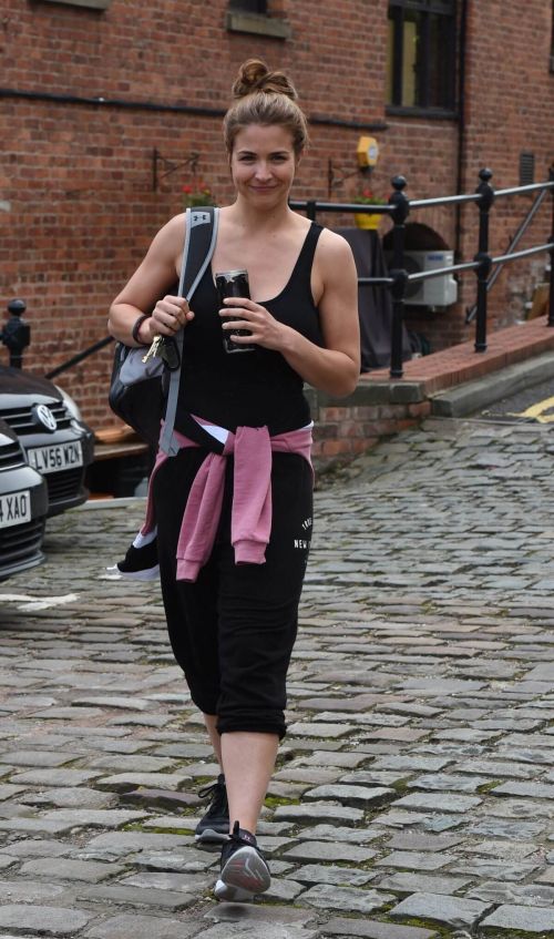 Gemma Atkinson Stills Leaves Key 103 Radio Studios in Manchester 17