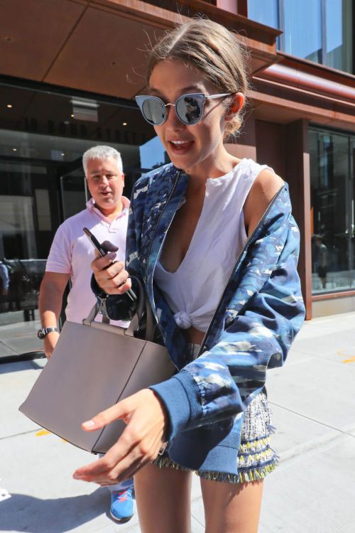 Gigi Hadid in Shorts Out and About in New York Photos 20