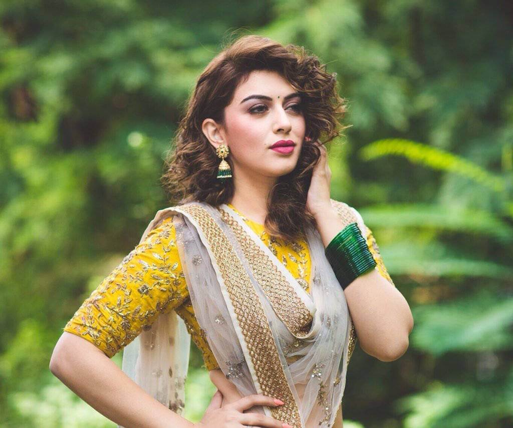 Hansika Motwani Hot Photoshoot in Yellow Lehenga Photos