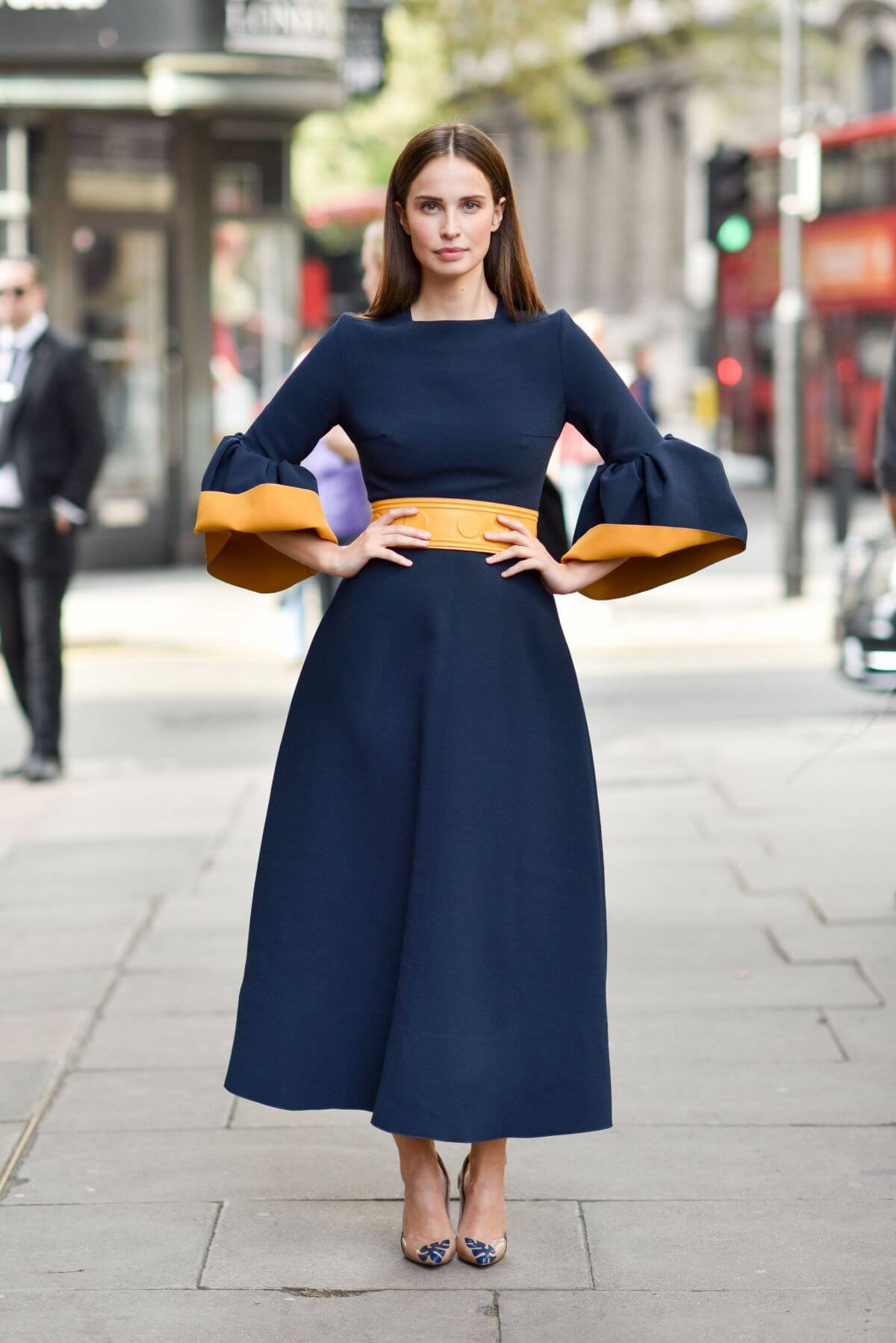 Heida Reed Arrives at Roksanda fashion Show at London Fashion Week