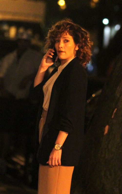 Jennifer Lopez Stills on the Set of Shades of Blue in New York