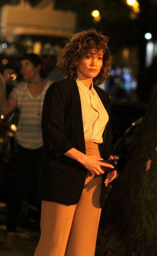Jennifer Lopez Stills on the Set of Shades of Blue in New York 2