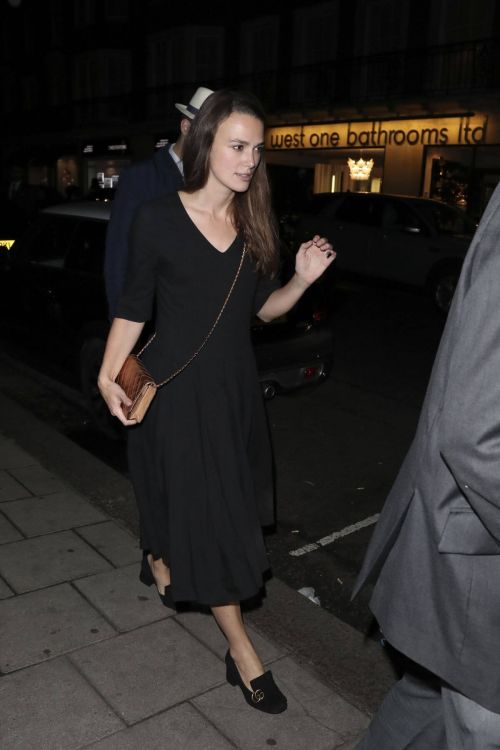 Keira Knightley Stills Leaves 34 Restaurant in London 2