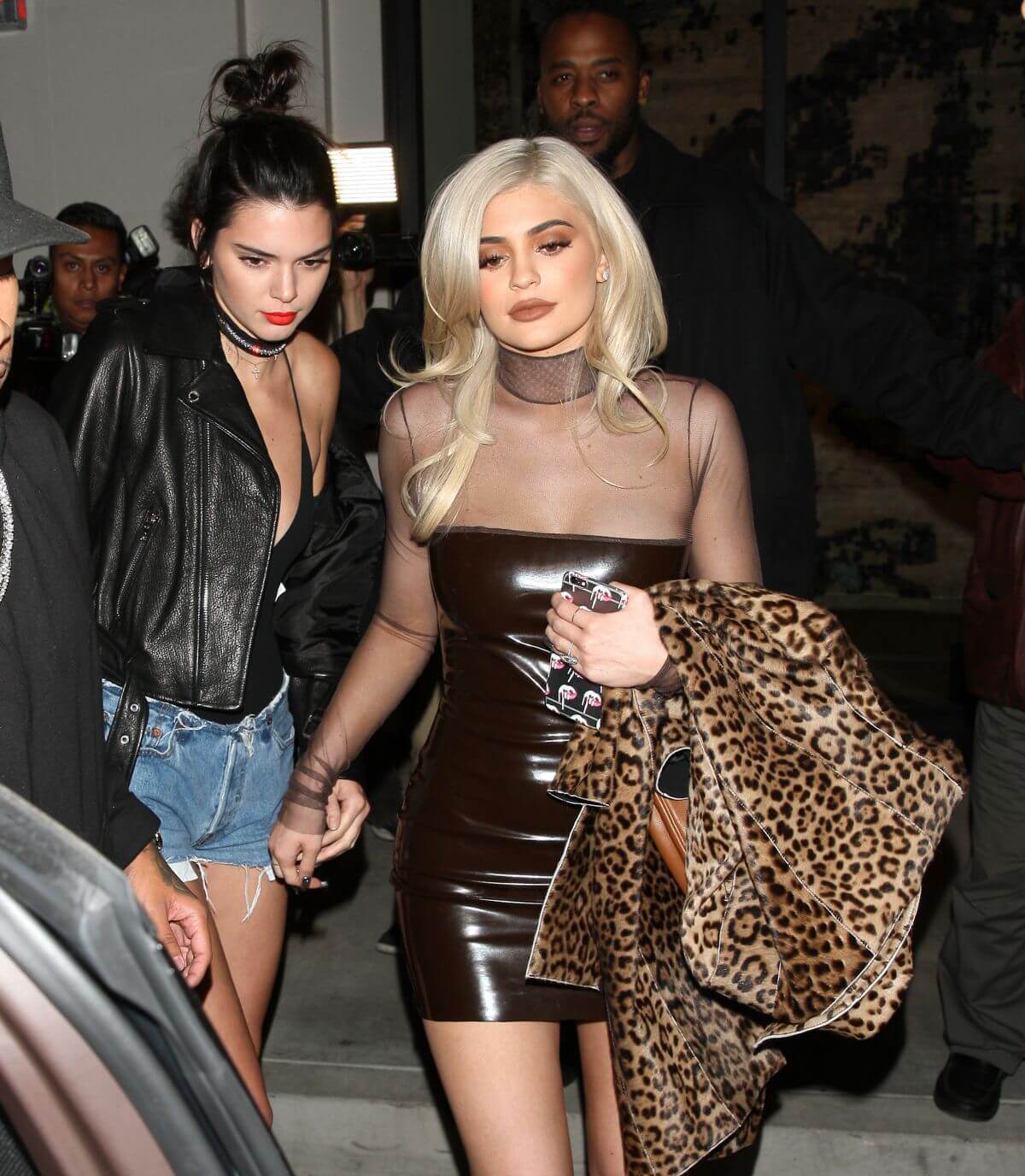 Kendall Jenner and Kylie Jenner at Catch Restaurant in West Hollywood