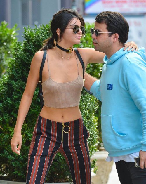 Kendall Jenner Stills in a Halter Top Out and About in New York