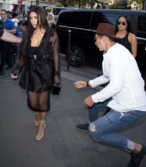 Kim Kardashian Stills Gets Kissed by Vitalii Sediuk in Paris 25