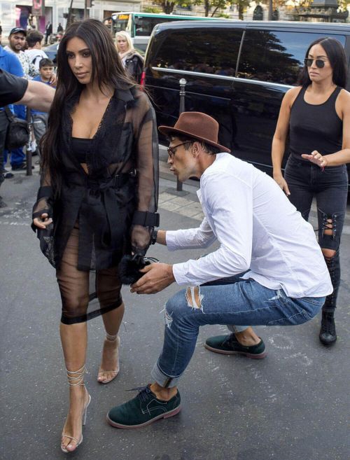 Kim Kardashian Stills Gets Kissed by Vitalii Sediuk in Paris 26