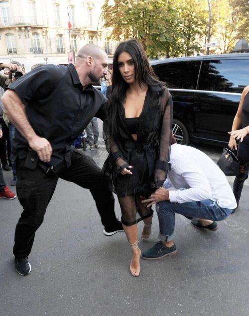 Kim Kardashian Stills Gets Kissed by Vitalii Sediuk in Paris 11