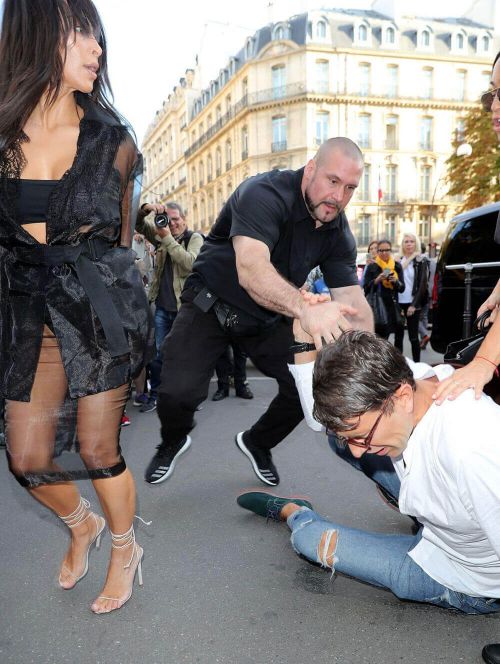 Kim Kardashian Stills Gets Kissed by Vitalii Sediuk in Paris 12