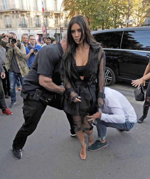 Kim Kardashian Stills Gets Kissed by Vitalii Sediuk in Paris 13