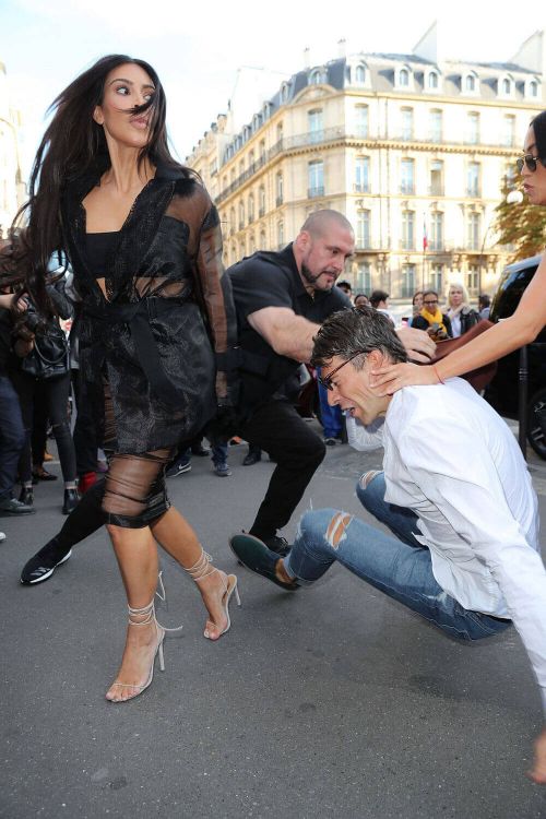 Kim Kardashian Stills Gets Kissed by Vitalii Sediuk in Paris 15