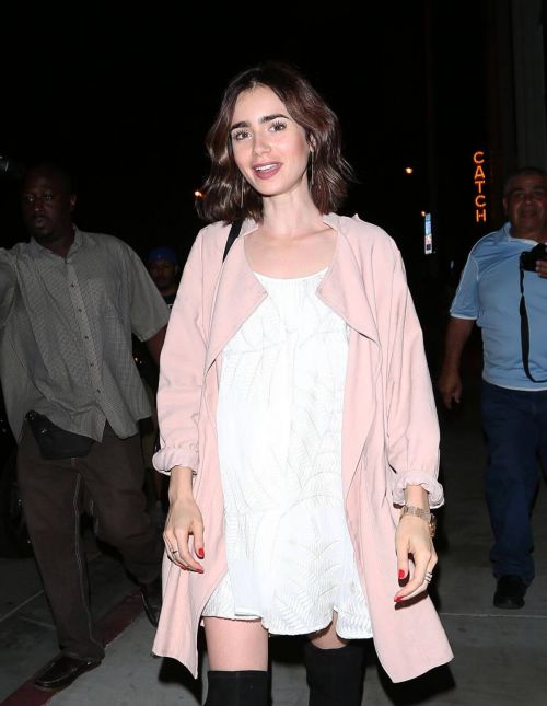 Lily Collins Stills Leaves Catch Restaurant in West Hollywood 11