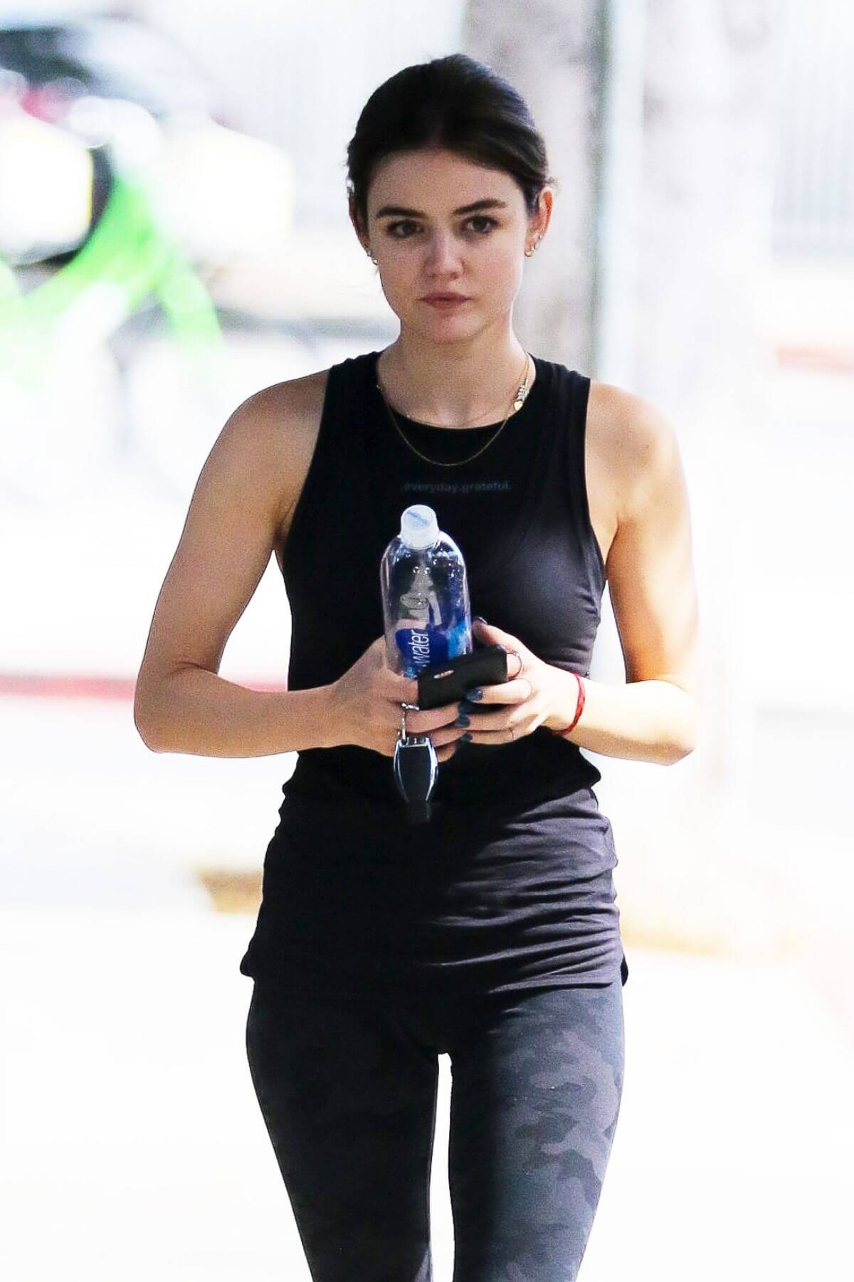 Lucy Hale Stills Arrives at a Gym in Los Angeles