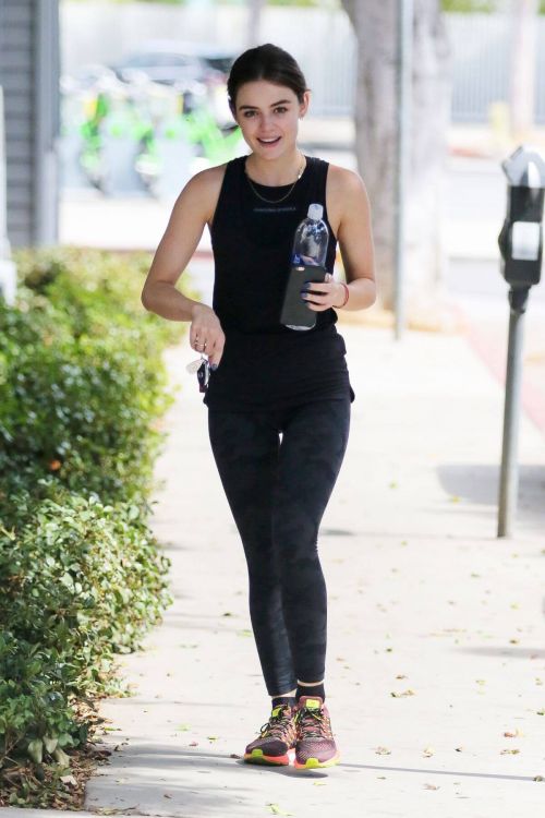 Lucy Hale Stills Arrives at a Gym in Los Angeles 3