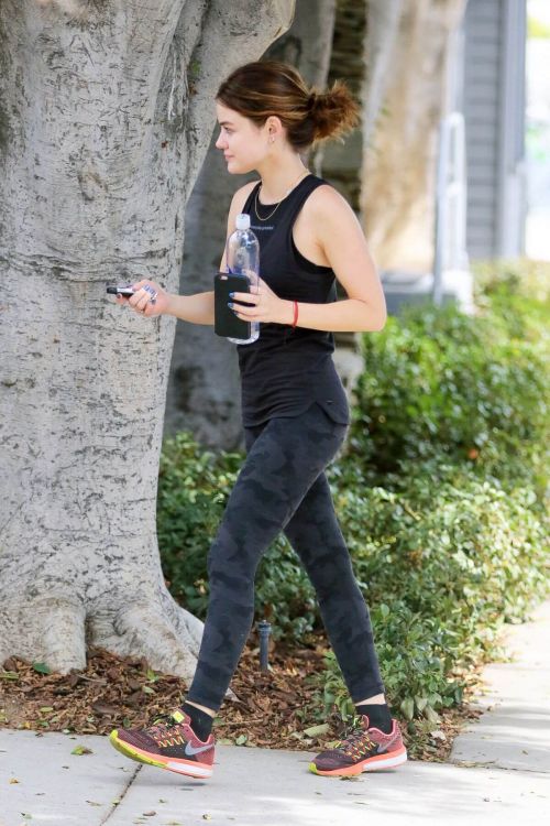 Lucy Hale Stills Arrives at a Gym in Los Angeles 7