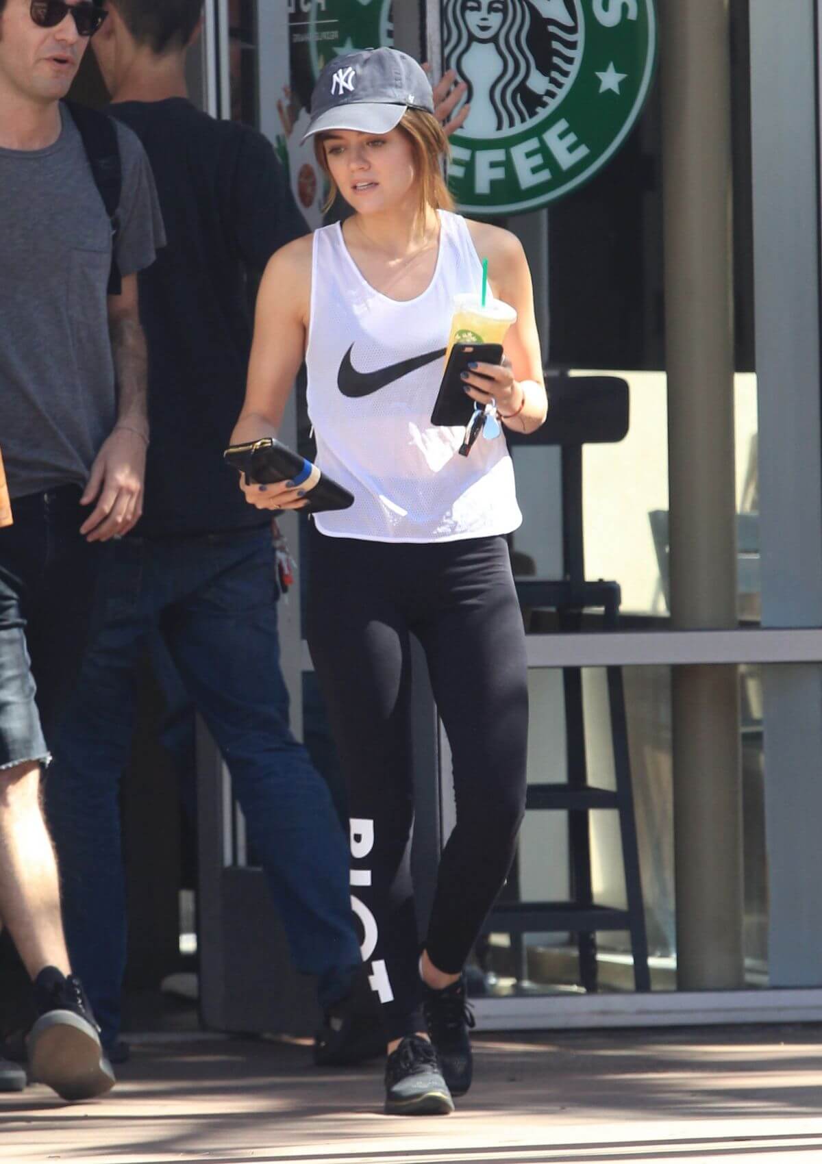 Lucy Hale Stills at Starbucks in Los Angeles