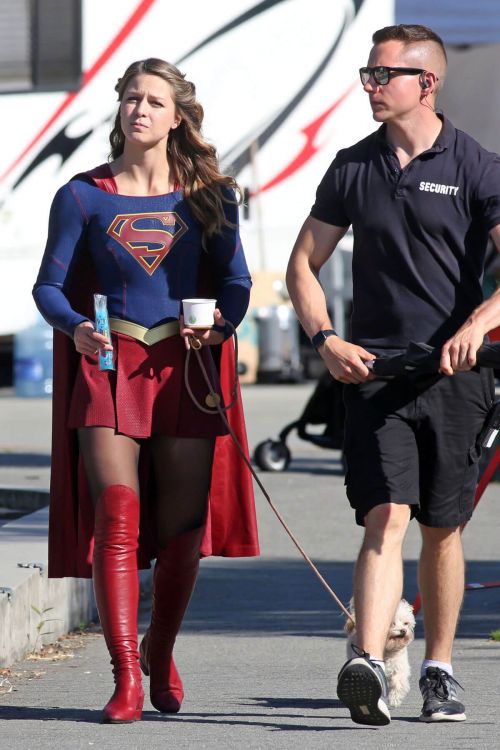Melissa Benoist on the Set of Supergirl in Vancouver 7