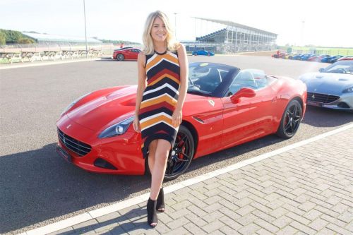 Mollie King at Ferrari California T Experience Day at Silverstone Stowe Circuit 3