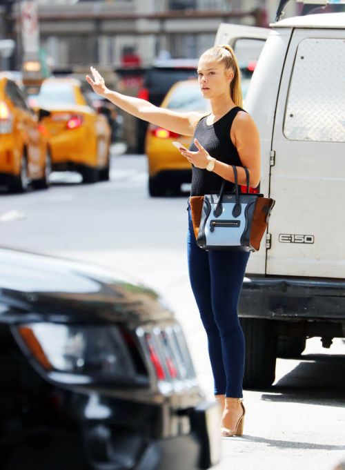 Nina Agdal in Jeans out and about in New York 4
