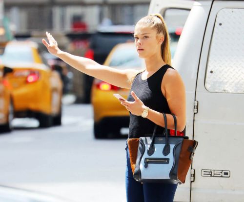 Nina Agdal in Jeans out and about in New York 5