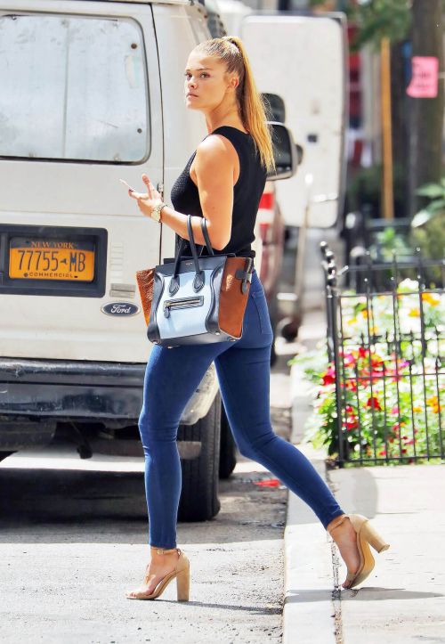 Nina Agdal in Jeans out and about in New York 6