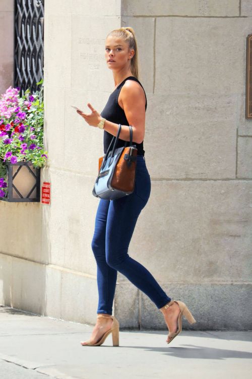 Nina Agdal in Jeans out and about in New York 10
