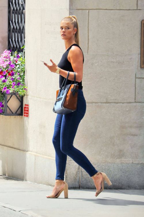 Nina Agdal in Jeans out and about in New York 12