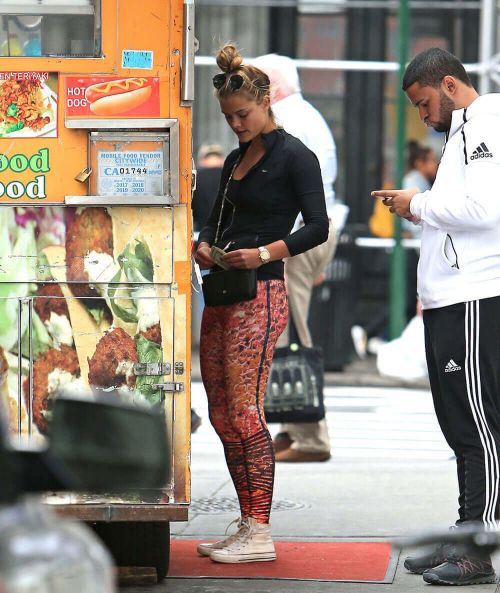 Nina Agdal Stills in Out and About in New York 9