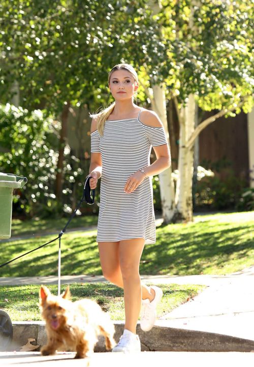 Olivia Holt Walking Her Dogs in Los Angeles 21