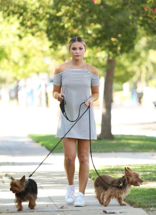 Olivia Holt Walking Her Dogs in Los Angeles 18