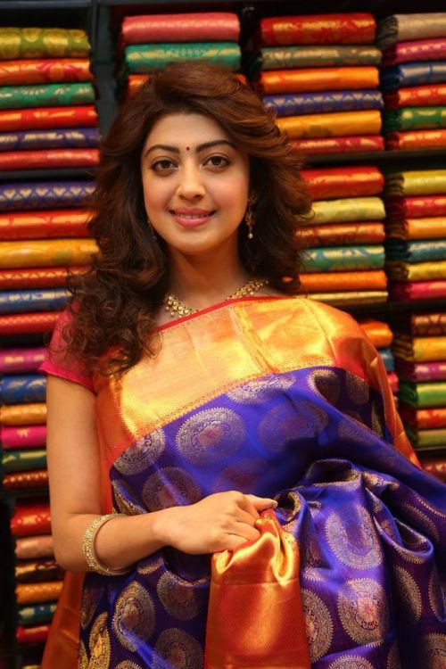Pranitha Subhash at VRK Silks Kukatpally Showroom Inauguration Photos 9