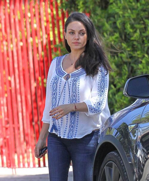 Pregnant Mila Kunis Stills Out and About in Los Angeles 1