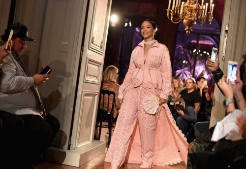 Rihanna Stills takes her place at her Fenty x Puma catwalk show at Paris Fashion Week 3
