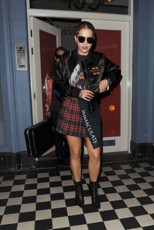 Rita Ora Leaves Grove Recording Studios in London Photos