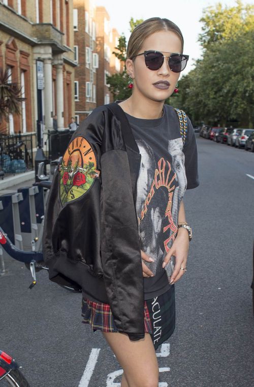 Rita Ora Leaves Grove Recording Studios in London Photos