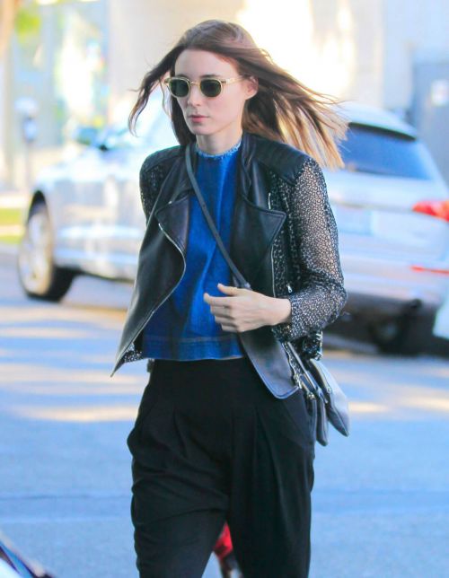 Rooney Mara Out with Her Dog in New York