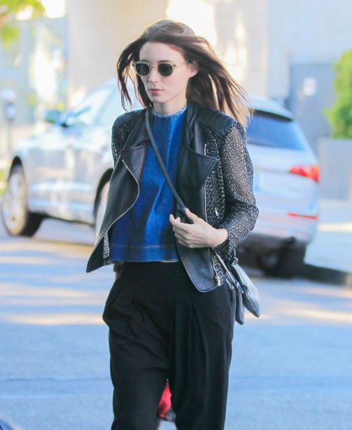 Rooney Mara Out with Her Dog in New York 8