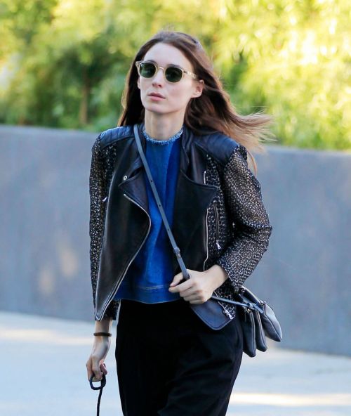 Rooney Mara Out with Her Dog in New York