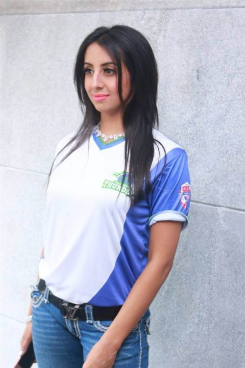 Sanjjanaa Galrani at CBL Telugu Thunders Team Jersey Launch 7