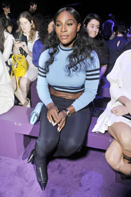 Serena Williams Stills at Versace Fashion Show at Milan Fashion Week 2