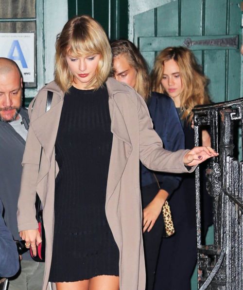 Taylor Swift and Cara Delevingne Stills Night Out in New York 1