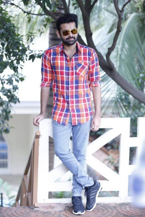 Telugu Actor Ram Pothineni at Hyper Interview Pics 9