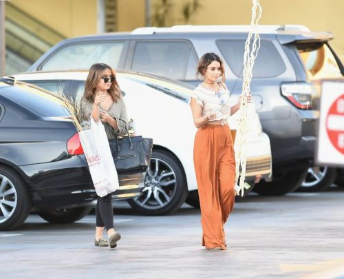 Vanessa and Stella Hudgens Stills Leaves Michaels and Aq Nail Salon in Los Angeles