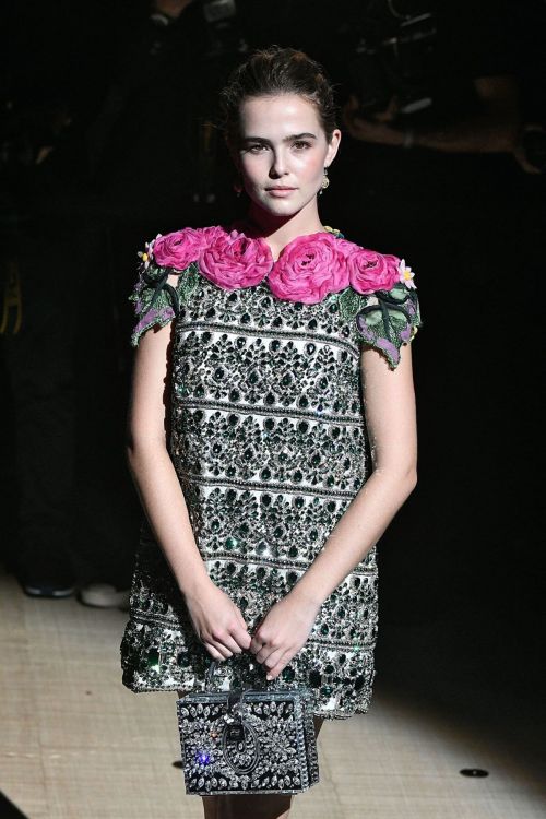 Zoey Deutch Stills at Dolce & Gabbana Fashion Show at Milan Fashion Week 3