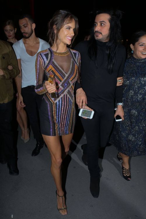 Alessandra Ambrosio at Balmain Aftershow Party in Paris 5